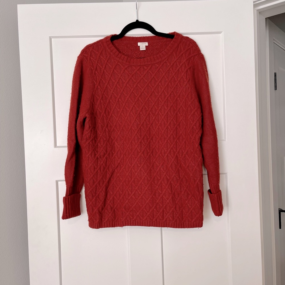 J Crew Burnt Orange Sweater Perfect for Fall! XXL